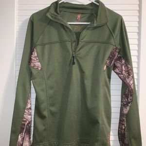 Camo Sleeve Quarter Zip